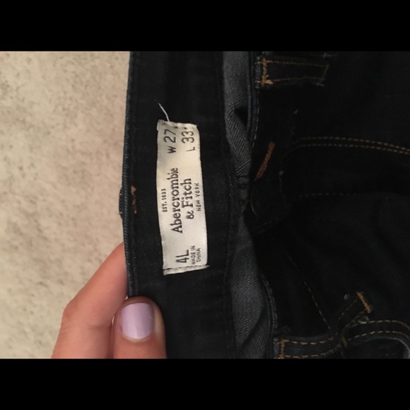 Abercrombie & Fitch Super Skinny Dark Wash Jeans - Picture 3 of 3